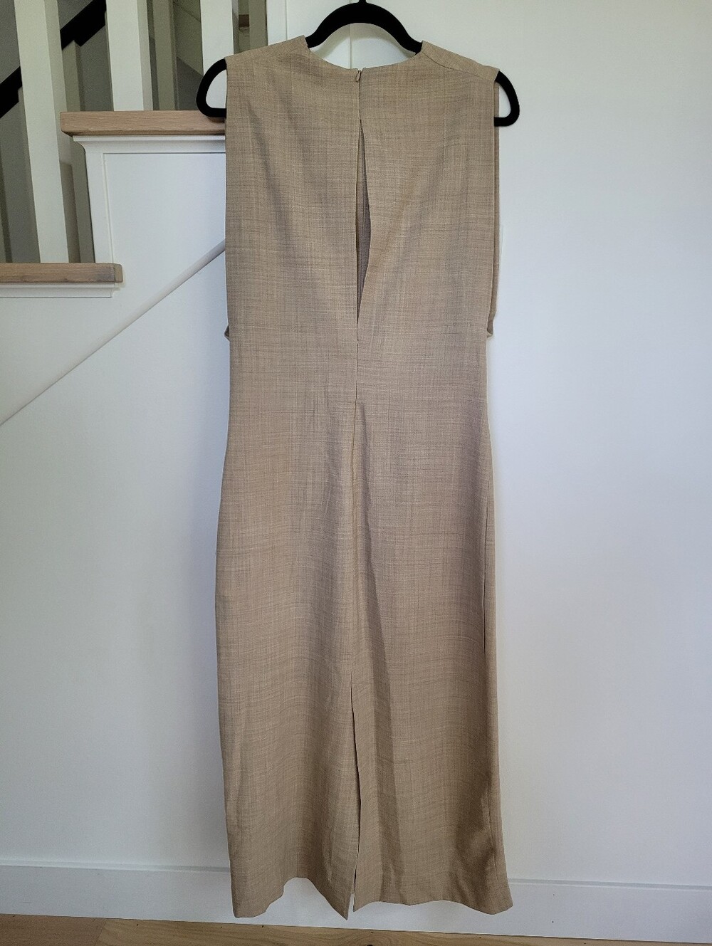 ZARA Sleeveless Tan Midi Dress Size M - Picture 5 of 5